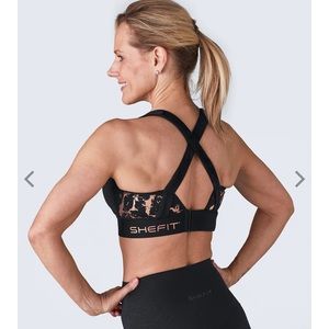 NWT SHEFIT medium support custom fit sports bra